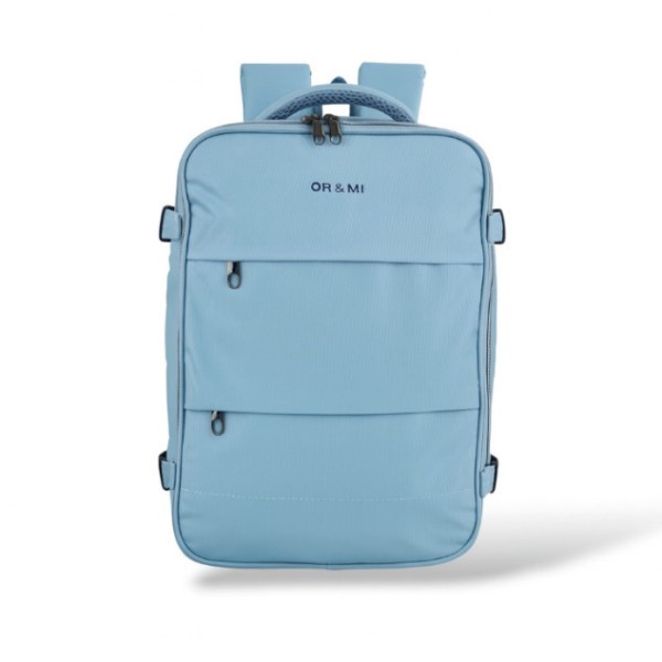 Σακίδιο Πλάτης Ταξιδίου ORMI 5557 με Επέκταση – Αδιάβροχο Backpack 35L για Laptop & Ταξίδια (43x30x20+5cm) Γαλαζιο
