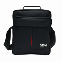 Τσάντα Ώμου ORMI 78974 Ανδρική – 25x30x10cm, Με Θήκες & Ρυθμιζόμενο Λουρί Μαυρο