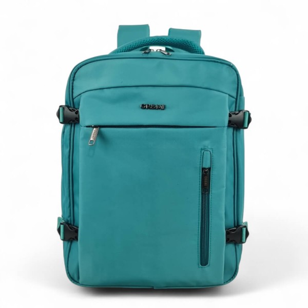 Σακίδιο Πλάτης Ταξιδίου 40×30×20cm (+5cm) για Laptop 15.6” ORMI 9178 | Προσωπικό Αντικείμενο Αεροπορικών. Πρασινο