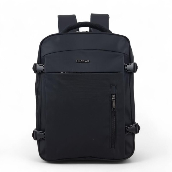 Σακίδιο Πλάτης Ταξιδίου 40×30×20cm (+5cm) για Laptop 15.6” ORMI 9178 | Προσωπικό Αντικείμενο Αεροπορικών.Μαυρο