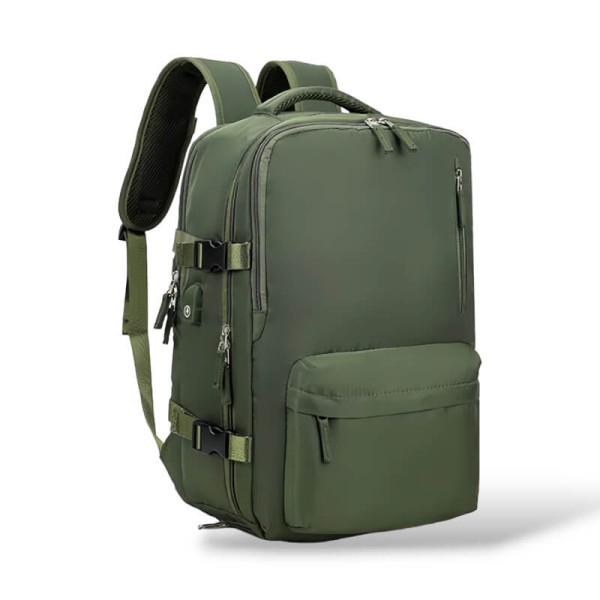 Σακίδιο Πλάτης Ταξιδίου 43x30x20 + 5cm Επέκταση Playbags Collection PS2811. Max 32lt. Πράσινο