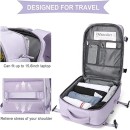 Σακίδιο Πλάτης Ταξιδίου 43x30x20 + 5cm Επέκταση Playbags Collection PS2811. Max 32lt.Λιλά