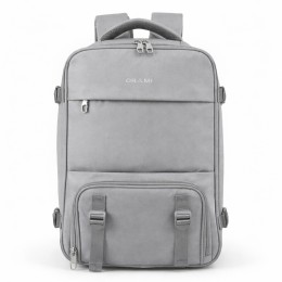 ΣΑΚΙΔΙΟ ΠΛΑΤΗΣ ORMI 5111 43X30X16-26CM MAX 33L ΜΕ VACUUM COMPRESSION & ΘΗΚΗ LAPTOP 16″ Γκρι