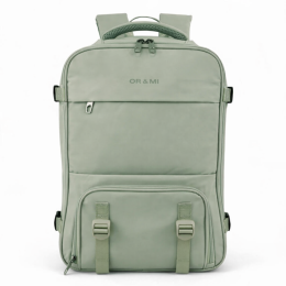 ΣΑΚΙΔΙΟ ΠΛΑΤΗΣ ORMI 5111 43X30X16-26CM MAX 33L ΜΕ VACUUM COMPRESSION & ΘΗΚΗ LAPTOP 16″ Πρασινο