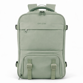 ΣΑΚΙΔΙΟ ΠΛΑΤΗΣ ORMI 5111 43X30X16-26CM MAX 33L ΜΕ VACUUM COMPRESSION & ΘΗΚΗ LAPTOP 16″ Πρασινο