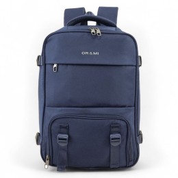 ΣΑΚΙΔΙΟ ΠΛΑΤΗΣ ORMI 5111 43X30X16-26CM MAX 33L ΜΕ VACUUM COMPRESSION & ΘΗΚΗ LAPTOP 16″ Μπλε