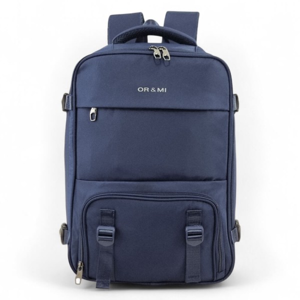 ΣΑΚΙΔΙΟ ΠΛΑΤΗΣ ORMI 5111 43X30X16-26CM MAX 33L ΜΕ VACUUM COMPRESSION & ΘΗΚΗ LAPTOP 16″ Μπλε