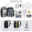 Σακίδιο Πλάτης Ταξιδίου 45x30x15cm Αδιάβροχο USB Laptop 15,6″ Ανατομικοί Ιμάντες Ώμου Μαύρο — PlayBags PS1904