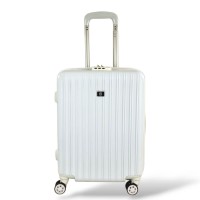 Σκληρή Βαλίτσα Καμπίνας 55x40x20 +5cm Επέκταση PLAYBAGS PS063C. Max 50lt. Ασπρο