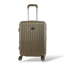 Σκληρή Βαλίτσα Καμπίνας 55x40x20cm με Επέκταση 5cm 50L Χρυσό — Playbags PS063C
