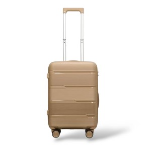 Σκληρή Βαλίτσα Καμπίνας Πολυπροπυλένιο PLAYBAGS BK0167 (55x38x20) 38lt Καμελ