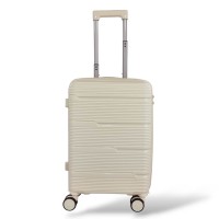Σκληρή Βαλίτσα Καμπίνας Πολυπροπυλένιο PLAYBAGS BK0167 (55x38x20) 38lt Μπεζ