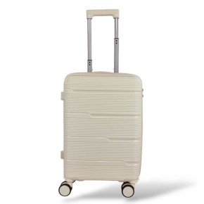Σκληρή Βαλίτσα Καμπίνας Πολυπροπυλένιο PLAYBAGS BK0167 (55x38x20) 38lt Μπεζ