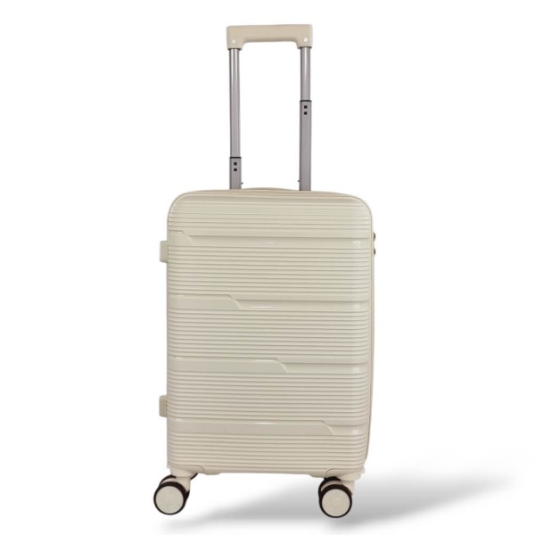 Σκληρή Βαλίτσα Καμπίνας Πολυπροπυλένιο PLAYBAGS BK0167 (55x38x20) 38lt Μπεζ