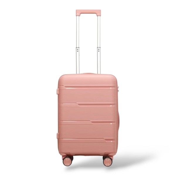 Σκληρή Βαλίτσα Καμπίνας Πολυπροπυλένιο PLAYBAGS BK0167 (55x38x20) 38lt Ροζ