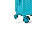 *LIMITED EDITION* ΣΚΛΗΡΗ ΒΑΛΙΤΣΑ ΚΑΜΠΙΝΑΣ 55X40X20 +5CM ΕΠΕΚΤΑΣΗ & ΣΑΚΙΔΙΟ ΠΛΑΤΗΣ ΤΑΞΙΔΙΟΥ 40X30X20 PLAYBAGS PS705C-SET2. AQUA