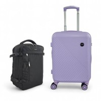 *LIMITED EDITION* ΣΚΛΗΡΗ ΒΑΛΙΤΣΑ ΚΑΜΠΙΝΑΣ 55X40X20 +5CM ΕΠΕΚΤΑΣΗ & ΣΑΚΙΔΙΟ ΠΛΑΤΗΣ ΤΑΞΙΔΙΟΥ 40X30X20 PLAYBAGS PS705C-SET2. ΛΙΛΑ