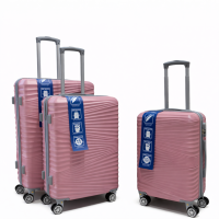 Βαλίτσες Σετ 3τμχ Μεγάλη / Μεσαία / Καμπίνας ροζ