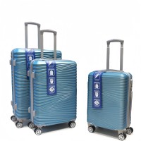Βαλίτσες Σετ 3τμχ Μεγάλη / Μεσαία / Καμπίνας Γαλαζιο