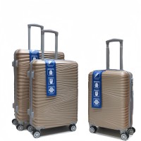 Βαλίτσες Σετ 3τμχ Μεγάλη / Μεσαία / Καμπίνας Χρυσο