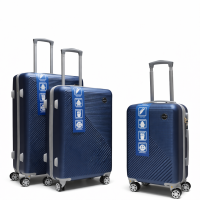 Βαλίτσες Σετ 3τμχ Μεγάλη / Μεσαία / Καμπίνας Μπλε