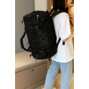 Playbags PS296 Σακ Βουαγιάζ 60x26x30cm – Αδιάβροχο, Ευρύχωρο & Ιδανικό για Γυμναστήριο και Ταξίδια, Μαυρο