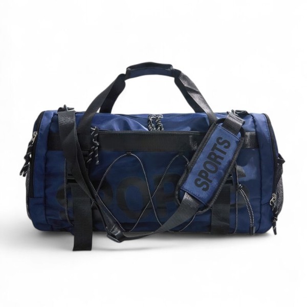 Playbags PS296 Σακ Βουαγιάζ 60x26x30cm – Αδιάβροχο, Ευρύχωρο & Ιδανικό για Γυμναστήριο και Ταξίδια, Μπλε/Σκουρο