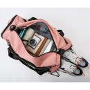 Playbags PS296 Σακ Βουαγιάζ 60x26x30cm – Αδιάβροχο, Ευρύχωρο & Ιδανικό για Γυμναστήριο και Ταξίδια, Ροζ