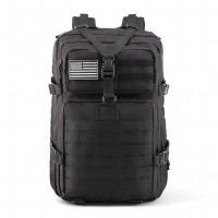 TACTICAL ΣΑΚΙΔΙΟ ΠΛΑΤΗΣ PLAYBAGS TK004 45LT 50×30×30CM ΣΤΡΑΤΙΩΤΙΚΟΥ ΤΥΠΟΥ ΜΑΥΡΟ