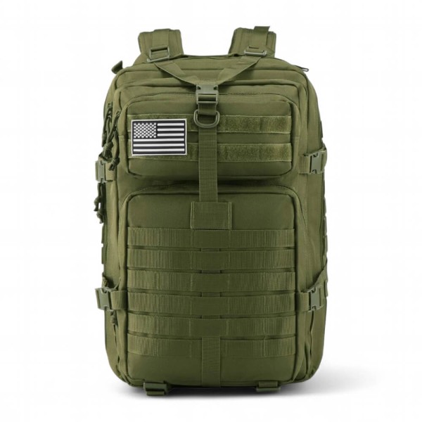 Tactical Σακίδιο Πλάτης Στρατιωτικού Τύπου 50x30x30cm 45lt MOLLE Laptop 15,6″ Mesh Πλάτη ΠΡΑΣΙΝΟ — PlayBags TK004