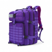 Tactical Σακίδιο Πλάτης Στρατιωτικού Τύπου 50x30x30cm 45lt MOLLE Laptop 15,6″ Mesh Πλάτη Μωβ — PlayBags TK004