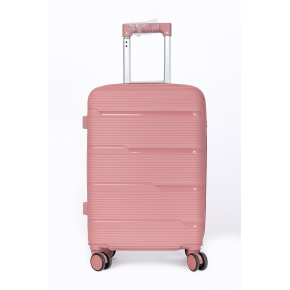 Σκληρή Βαλίτσα Καμπίνας Πολυπροπυλένιο PLAYBAGS BK0167 (55x38x20) 38lt Ροζ/Χρυσο