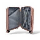 Σκληρή Βαλίτσα Καμπίνας 54x36x20 Playbags Collection PS029-19. 45lt. Ροζ/χρυσο