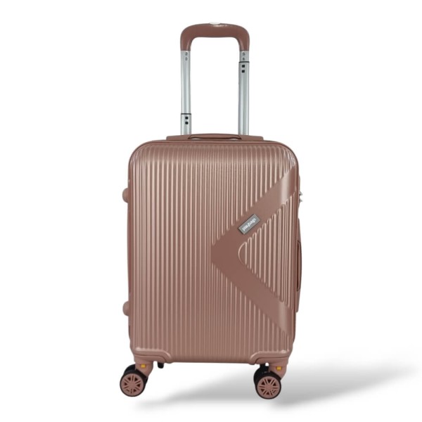 Σκληρή Βαλίτσα Καμπίνας 54x36x20 Playbags Collection PS029-19. 45lt. Ροζ/χρυσο