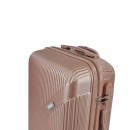Σκληρή Βαλίτσα Καμπίνας 54x36x20 Playbags Collection PS029-19. 45lt. Ροζ/χρυσο