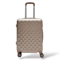 Σκληρή Βαλίτσα Καμπίνας 55x40x20 PLAYBAGS PS067C. Max 40lt.ΡΟΖ/ΧΡΥΣΟ