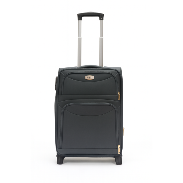 Βαλίτσα Καμπίνας PLAYBAGS 8033-20 – 53x36x20cm, Χειραποσκευή Αεροπλάνου με δυο Ρόδες Γκρι