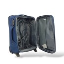 Βαλίτσα Καμπίνας PLAYBAGS 8033-20 – 53x36x20cm, Χειραποσκευή Αεροπλάνου με δυο Ρόδες Μπλε