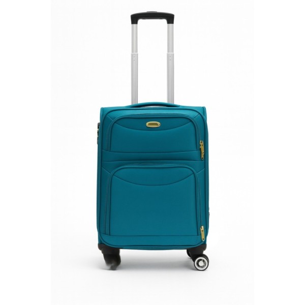 Βαλίτσα Καμπίνας PLAYBAGS 8032-20 – 57x35x20cm, Χειραποσκευή Αεροπλάνου με 4 Ρόδες. Σκουρο Πετρολ