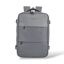 Σακίδιο Πλάτης Ταξιδίου ORMI 5557 με Επέκταση – Αδιάβροχο Backpack 35L για Laptop & Ταξίδια (43x30x20+5cm) Γκρι