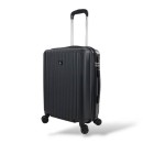 Σκληρή Βαλίτσα Καμπίνας 55x40x20 +5cm Επέκταση PLAYBAGS PS063C. Max 50lt. Μαυρο