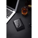 Bullcaptain Πορτοφόλι Δερμάτινο QB0203-V Μαύρο