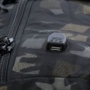 Ozuko 8983S Υφασμάτινο Σακίδιο Πλάτης  17" με Θύρα USB CAMO 28 Liters