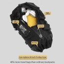 Ozuko 9573 Ορειβατικό Σακίδιο 27.5lt Αδιάβροχο Μαύρο