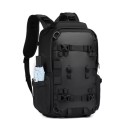 Ozuko 9587 Σακίδιο Πλάτης Αδιάβροχο Μαύρο