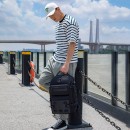 Ozuko 9601 Ανδρικό Υφασμάτινο Σακίδιο Πλάτης Αδιάβροχο Μαύρο