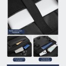 Ozuko 9601 Ανδρικό Υφασμάτινο Σακίδιο Πλάτης Αδιάβροχο Μαύρο