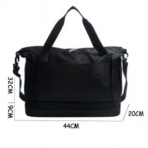 Χειραποσκευή Ταξιδίου PLAYBAGS 294 – 44x32x20cm, Cabin Bag με Ιμάντα Ώμου.Μαυρο