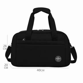 Χειραποσκευή Ταξιδίου PLAYBAGS 25889 – 40x25x20cm, Cabin Bag Αεροπλάνου Μαυρο