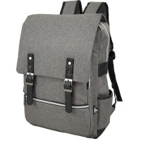 Σακίδιο Πλάτης με Καπάκι Μαγνητικό 30x17x40cm 20lt Αδιάβροχο Laptop 15,6″ Ανατομική Πλάτη Γκρι — ORMI 2233